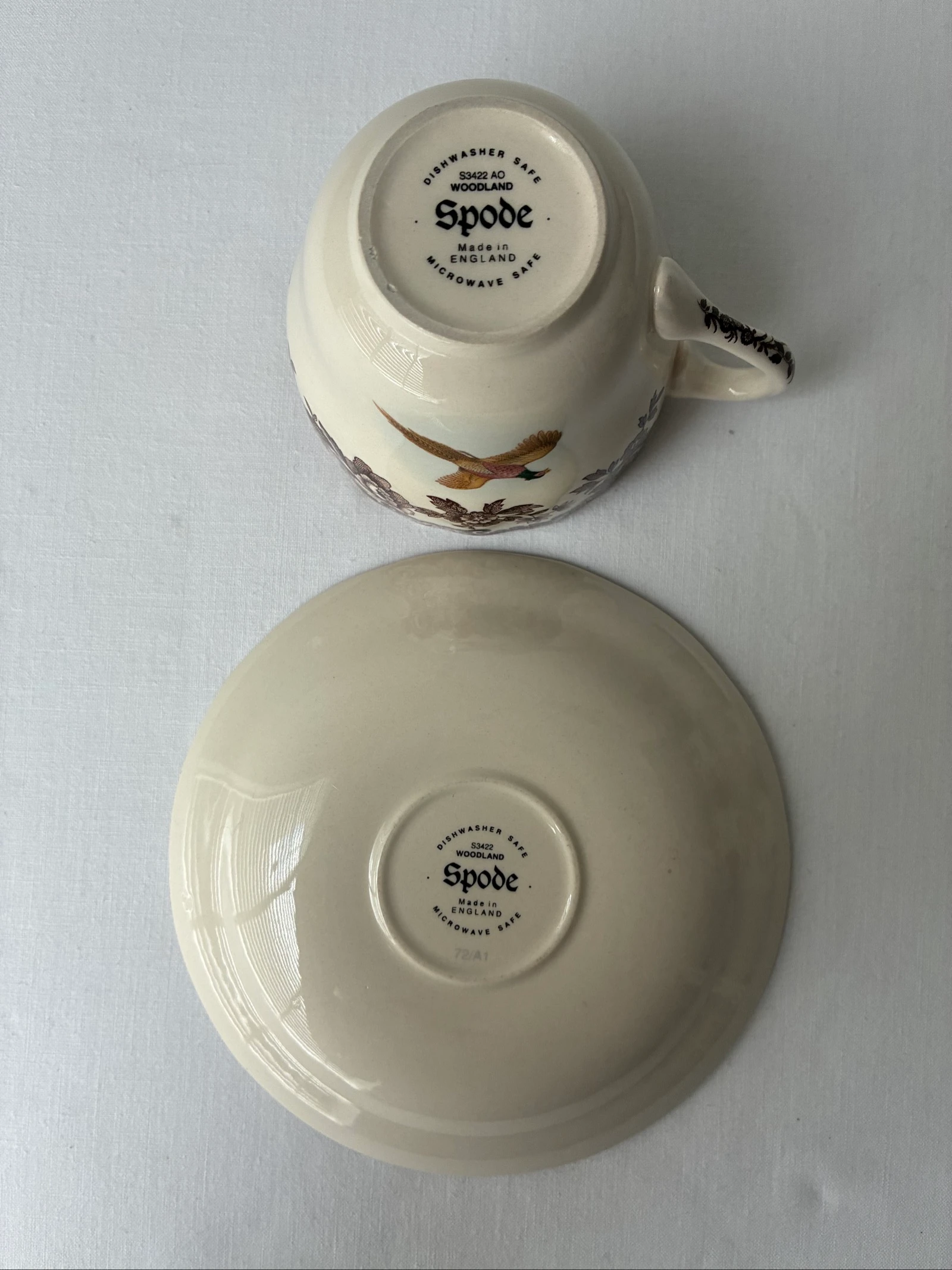 Vintage Spode Woodland Quail Cup and Saucer – photo 7